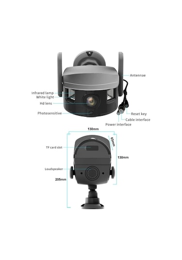 Mpıa Kei Plus Türkçe Uygulamalı 4 Mp Çift Lens Wi-fi Kamera