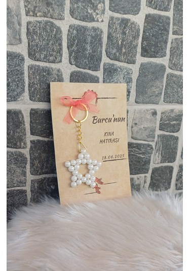 Hediyelik Yıldız Anahtarlık - 25 Adet- Nişan,bebek,nikah ,kına Hatırası, Kına Hediyelik