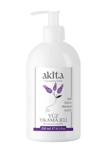 Akita Doğal Yüz Yıkama Jeli Lavanta 250 ML