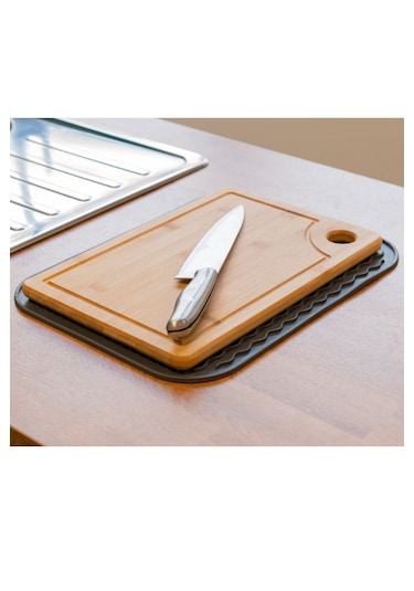 Rotanev Silikon Bulaşık Kurutma Matı Su Toplamaz Kaydırmaz Bulaşıklık Tencere Altlığı