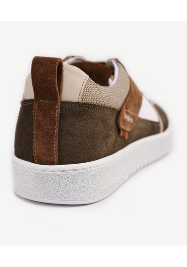 Yargıcı Parçalı Deri Sneaker 24yeay4475x 007 Haki