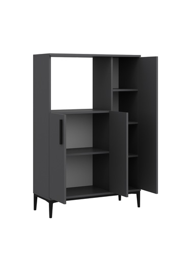 Dekorosso Anova Çok Amaçlı Mikrodalga Fırın Dolabı Antrasit