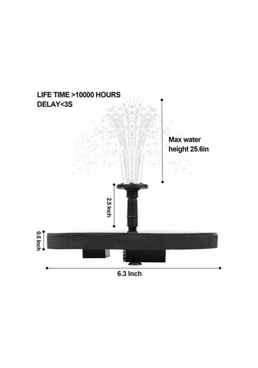 Tongxida Gece Işıklu Süzülür Kuş Yıkama Su Fıskiyesi - Bahçe Havuzu Teras İçin Akıcı Su Özelliği