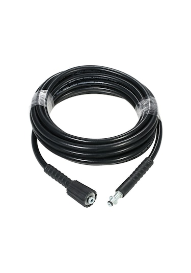 Symbee 8 Metre 1200 Psı Pvc Yıkama Makinesi Hortumu - Kırılmaya Dayanıklı, Esnek, 10mm-22mm Uçlar, Flaş Montajlı Aksesuar