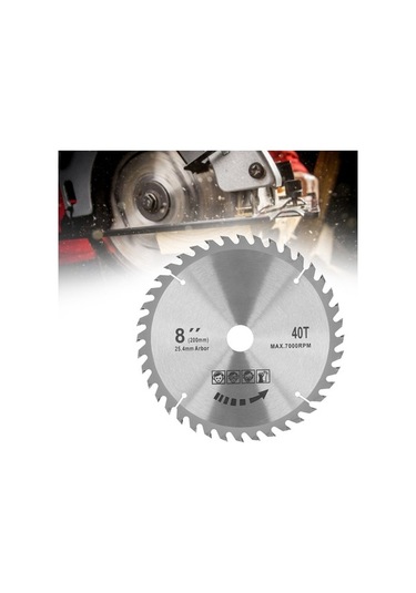 Besthome1 40 Dişli 200mm Paslanmaz Çelik Dairesel Testere Bıçağı - Hızlı Kesim İçin Mükemmel
