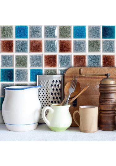 Teltree 10'lu Set Kendinden Yapışkan Duvar Çıkartmaları - Mutfak Ve Banyo Dekoru İçin Pratik Ve Zarif Çözüm Diğer