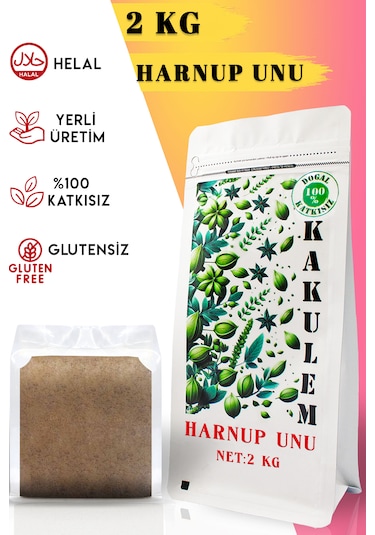 Kakulem Glutensiz Keçiboynuzu Tozu Unu Harnup 2 Kg