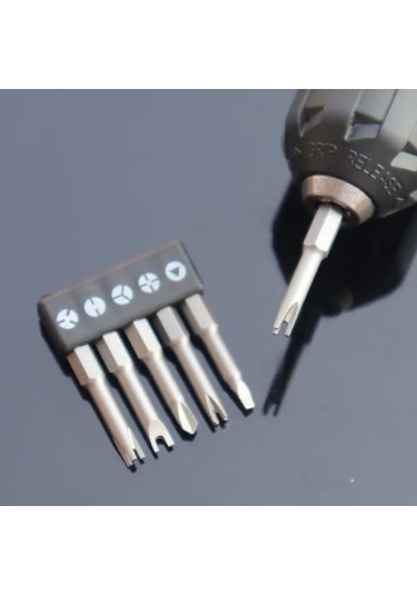 Pazly Y Üçgen Uçlu Tornavida Seti, Özel Noktalı İç Çapraz Bit, 50mm 5 Adet/takım