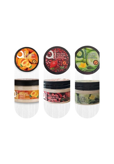 Oswint 3 Lü Peeling Maske Nar Kayısı Salatalık 300 ml 3 Lü Maske