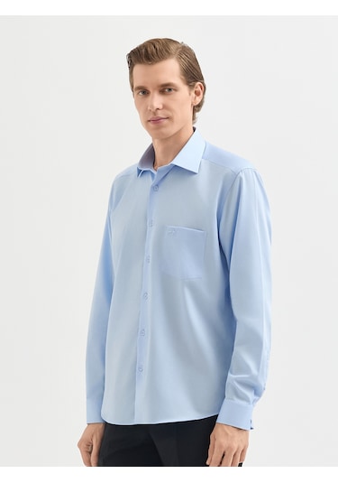 Karaca Erkek Regular Fıt Gömlek-açık Mavi 11.25s.04.310 Açik Mavi