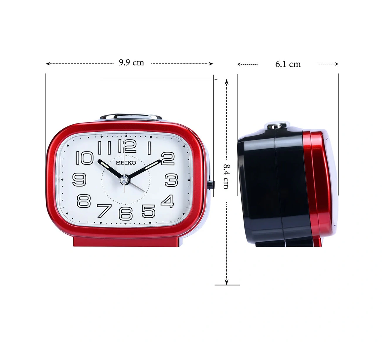 Seiko Clock Qhk060r Masa Saati Kırmızı