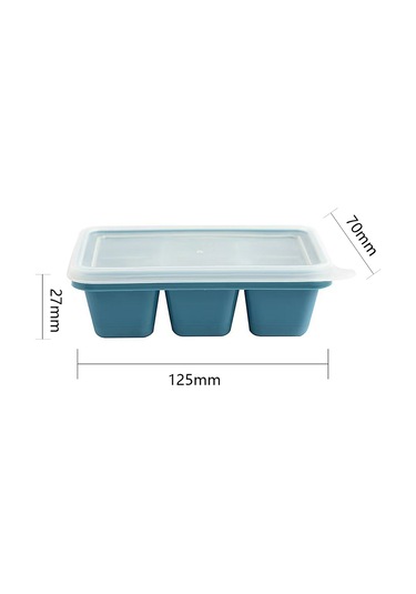 Wezone Yeşil Silikon Buzluk Kalıbı 6 Lü, Yiyecek Grubu, Kapatıcı Kapağı, Sabit Taban, Kolay Çıkarım, Dondurucuda Saklama, Mutfak Aleti Çok Renkli