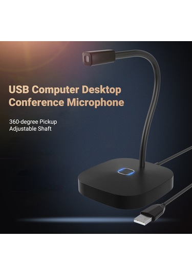 Leezsing Usb Bilgisayar Mikrofonu - G22 Esnek Boyunlu Profesyonel Ses Kayıt Cihazı Beyaz