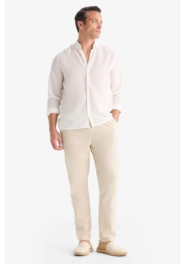 Defacto Jogger Fit Dar Paça Pamuklu Pantolon Z6475az25aubg766 Bej