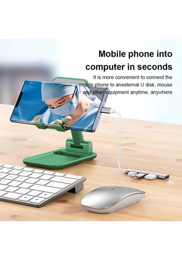 Jouis Usb Çoğaltıcı Dönüştürücü 2 In 1 Adaptör 4 Port Type C Usb