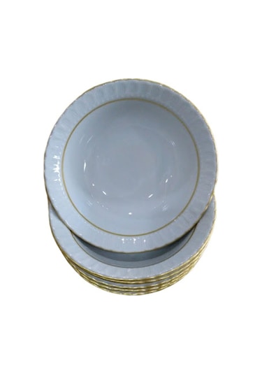 Kütahya Porselen Sedef Yaldızlı 13.5 Cm Kase 6 Adet