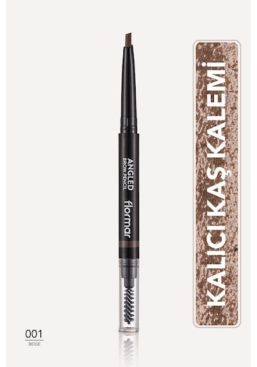 Flormar Angled Ergonomik Uçlu Asansörlü Kaş Kalemi 001 Beige