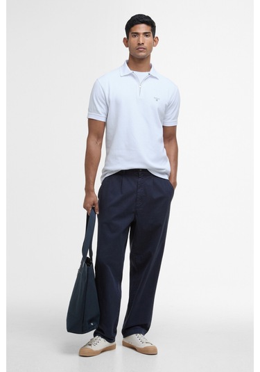 Barbour Hingham Polo Yaka Wh11 White Beyaz