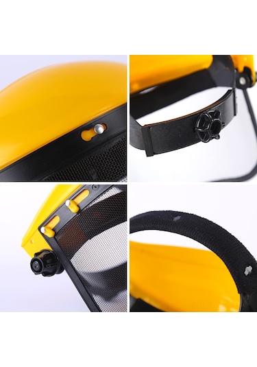 Wezone Baş Koruyucu Tel Örgü Maske - Bahçe Budama, Çim Biçme İçin Dayanıklı Ve Konforlu