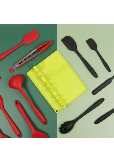 Dancemonkey 2'si 1 Arada Mutfak Silikon Kaşıklık Orta Raf, Pratik Tasarım Sarı