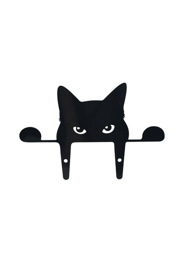 Wezone Siyah Kedi Figürlü Bahçe Dekoru - Akrilik Malzeme, Dış Mekan Süsleme İçin İdeal