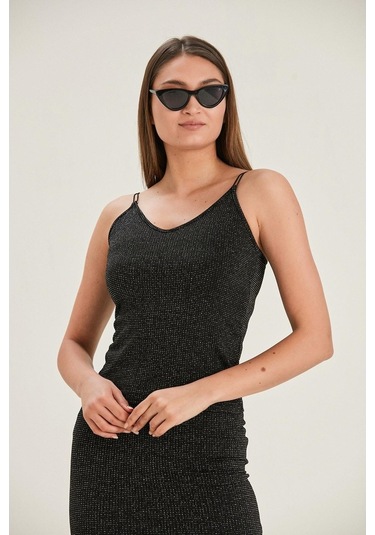 Alexandergardı Parıltılı Askılı Bluz (B22-23400)