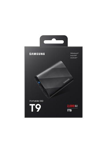Samsung T9 MU-PG1T0B/WW 1 TB USB 3.2 Gen 2x2 Type C Taşınabilir SSD