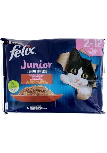 Felix Junior Yavru Yaş Kedi Maması 85gr 4lü