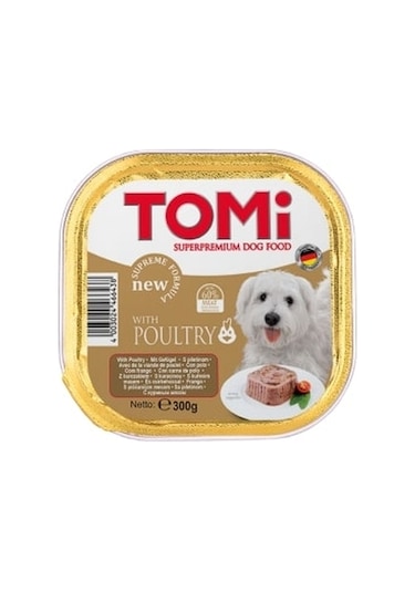 Tomi Kümes Hayvanlı Pate Yetişkin Köpek Konservesi 300 G