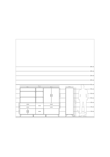 Hyperion Dolap 10 Raflı 6 Çekmeceli 4 Kapaklı 220x44x163 Aytaşı-a Aytaşı-antrasit Hyperion Dolap 10 Raflı 6 Çekmeceli 4 Kapaklı 220x44x163 Aytaşı-a Aytaşı-antrasit