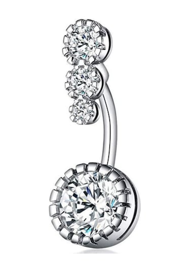 Chavin Dört Sıra Taşlı Göbek Piercing Ed05By