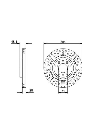 Peugeot Rifter 1.5Hdı 2018-2022 Bosch Ön Disk 2 Adet