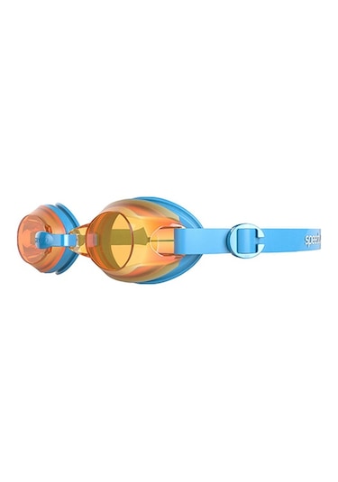 Speedo 8-092989082 Jet Çocuk Yüzücü Gözlüğü Turuncu Mavi Beyaz