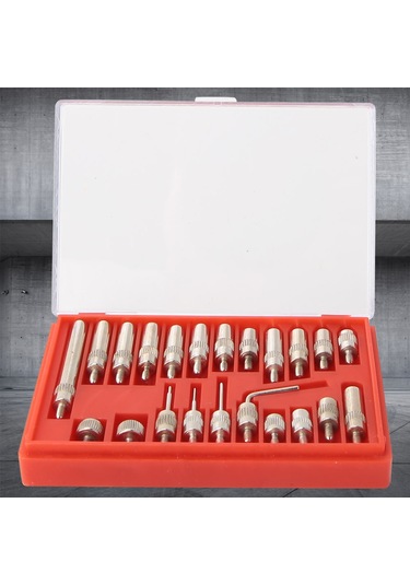 Dofolink Stainless Steel Dial Gauge Probe Set - 22 Pieces, 0.01mm Precision, Standard Thread, Rustproof Measurement Accessories
