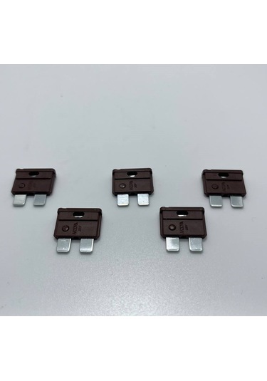 5 Adet 7,5 Amper Kahverengi Standart Bıçak Sigorta 7,5a