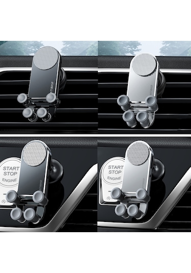 Oatsbasf Araba Yerçekimi Metal Braket Ölçeklenebilir Ve Kararlı Cep Telefonu Braketi Katlanır Ekran Cep Telefonu Özel Araba Braketi Çıkış Siyahı