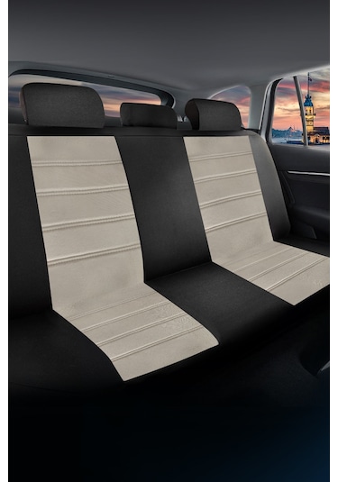 Jeep Compass 1 2007 - 2010 Uyumlu Krem Tay Tüyü Koltuk Kılıfı