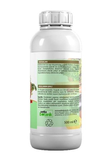 500 Ml Sebzeler İçin Bitki Besini - Topraktan