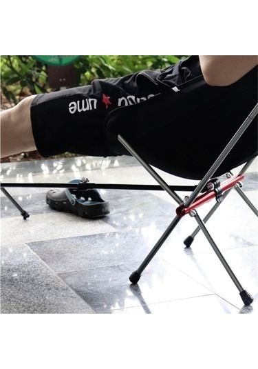 Ambition Teleskopik Destek Ayağı İle İyi Açık Katlanır Sandalye, Siyah