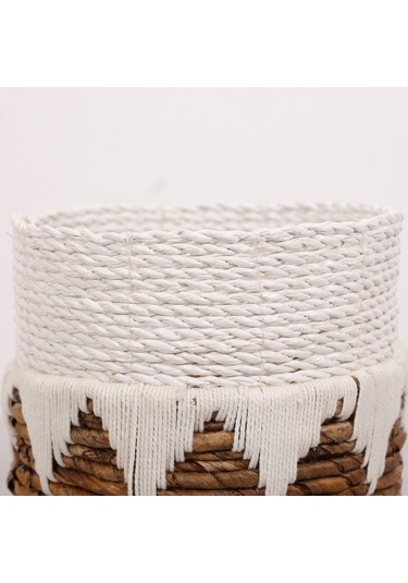Didim Doğal Abaka 21x19 Cm Saksılık & Saklama Düzenleme Beyaz