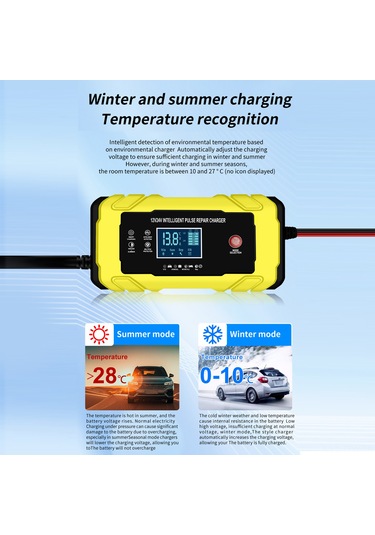 Tenfowee 180w Akıllı Tamir Şarj Cihazı - 12v/24v Otomatik, Kurşun Asit Piller İçin, Fan Soğutmalı, Çoklu Koruma