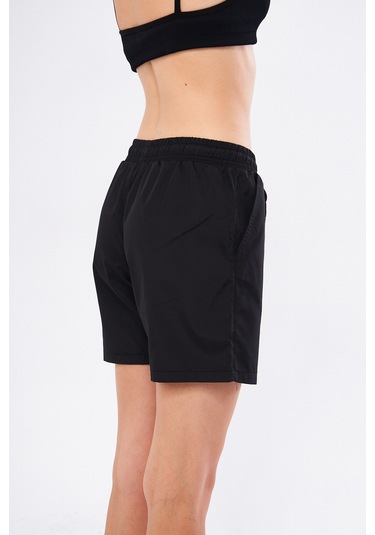 Fantasy Kadın Siyah Cepli Hızlı Kuruyan Deniz Şortu Edy6110s Siyah