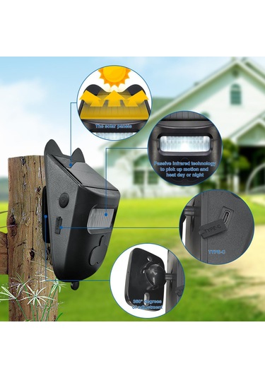 Solar Driveway Alarmı 984ft Uzun Menzilli Kablosuz