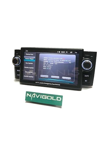 Fiat Linea Punto Multimedya Android Double Teyp Bt-Usb-Navigasyon