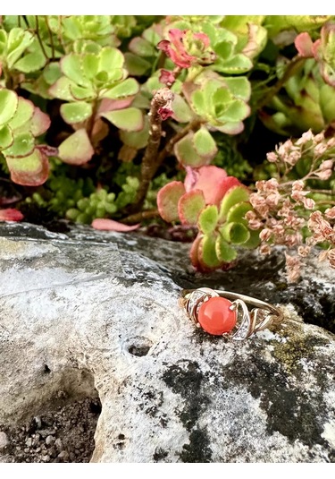 Elana Preslenmiş Koral İle Yüzük 189064390 Diğer