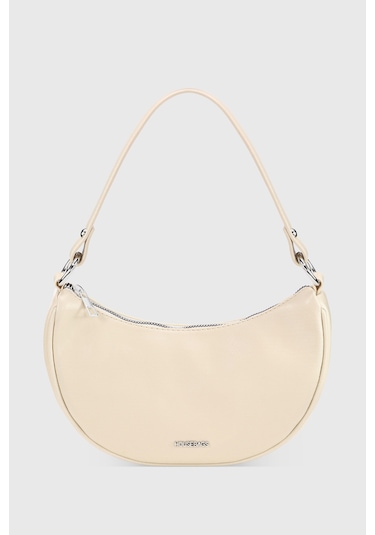 Housebags Kadın Krem Yarım Ay Kol Çantası 251 Krem