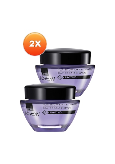 Avon Anew Platinum Lift & Tighten Gündüz Kremi SPF20 2 x 50 ML