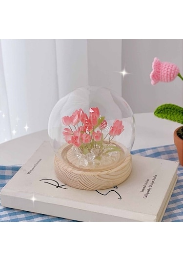 Metabagua Kewendashiye Led Lale Masası Gece Lambası Dıy Dayanıklı Alt Taban Manuel Malzeme Arkadaşlar Ev Dekoru Pbvyı1 Açık Pembe