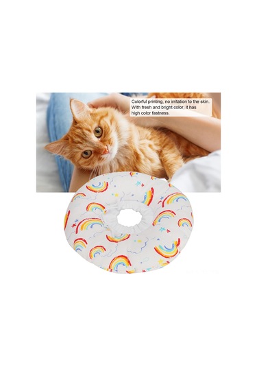 Hombey Kedi Ameliyat Sonrası Kaşıma Ve Yalama Engeli Yumuşak Pamuklu Elizabeth Çemberi M Boyutu - Havalandırıcı, Deri Dostu Ve Konforlu