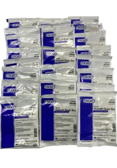 Exxe Steril Gazlı Bez 50'li 30 x 80 CM